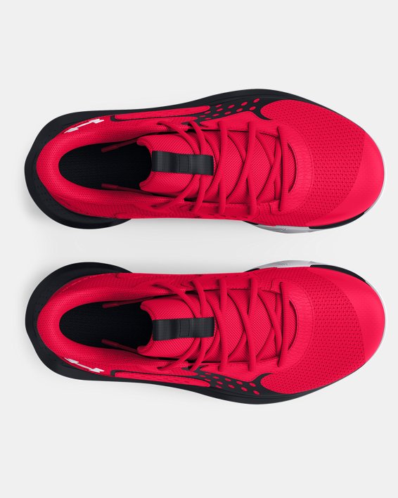 學齡兒童UA Jet '23籃球鞋 in Red image number 2